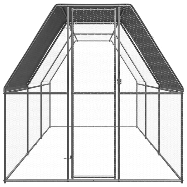 Verzinkter Hühnerkäfig 2x6x2 m