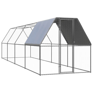 Hühnerkäfig Verzinkt 2x8x2 m