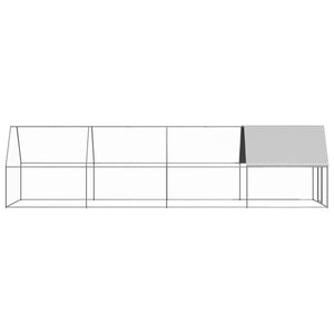 Hühnerkäfig Verzinkt 2x8x2 m