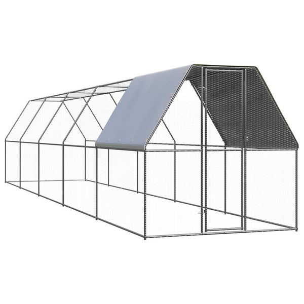 Verzinkter Hühnerkäfig 2x10x2 m