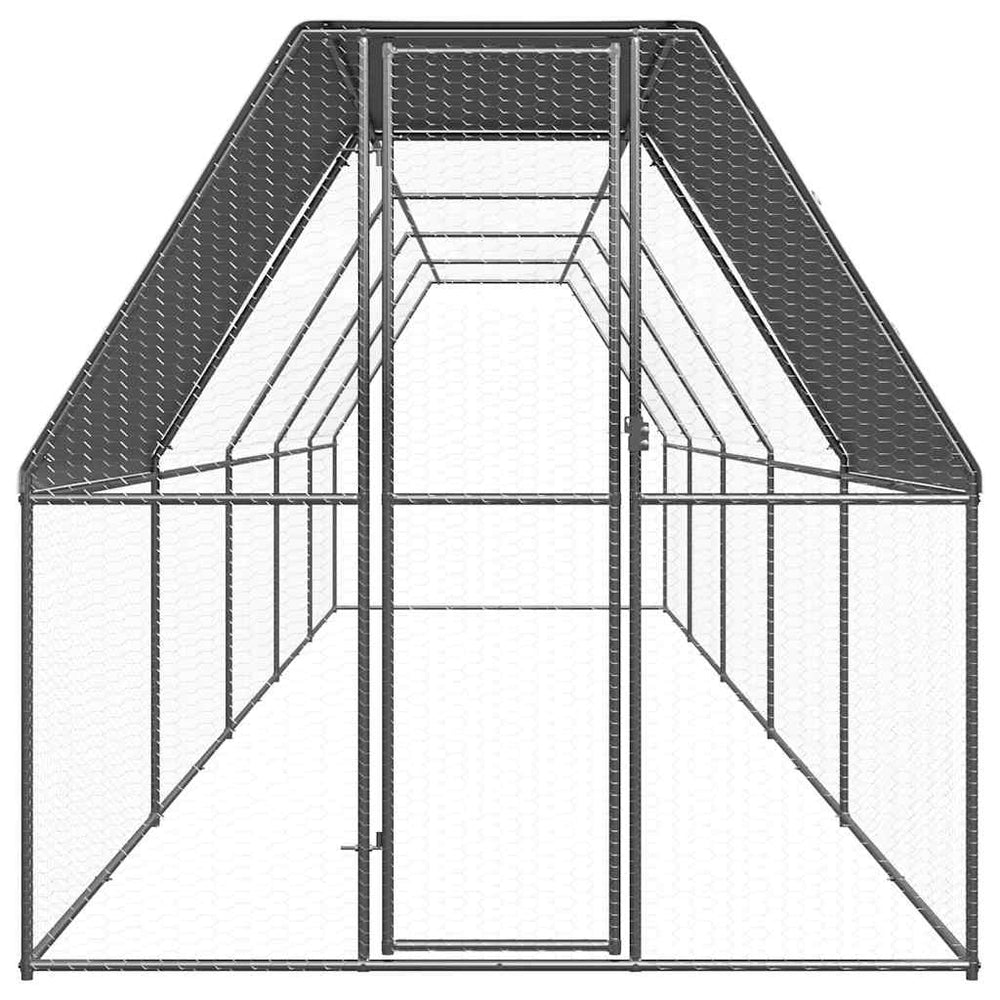Verzinkter Hühnerkäfig 2x10x2 m