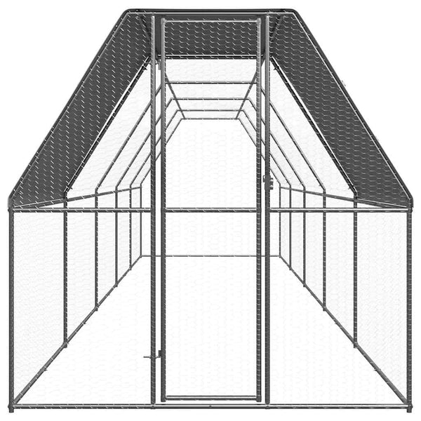 Verzinkter Hühnerkäfig 2x10x2 m