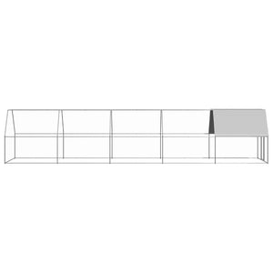 Verzinkter Hühnerkäfig 2x10x2 m