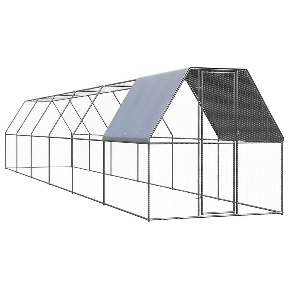 Verzinkter Hühnerkäfig 2x12x2 m