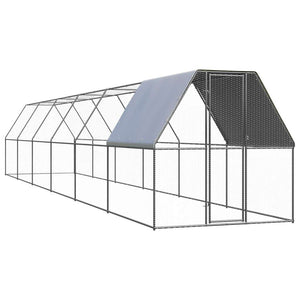 Verzinkter Hühnerkäfig 2x12x2 m