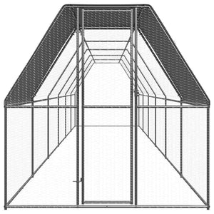 Verzinkter Hühnerkäfig 2x12x2 m
