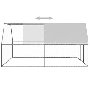 Verzinkter Hühnerkäfig 3x4x2 m
