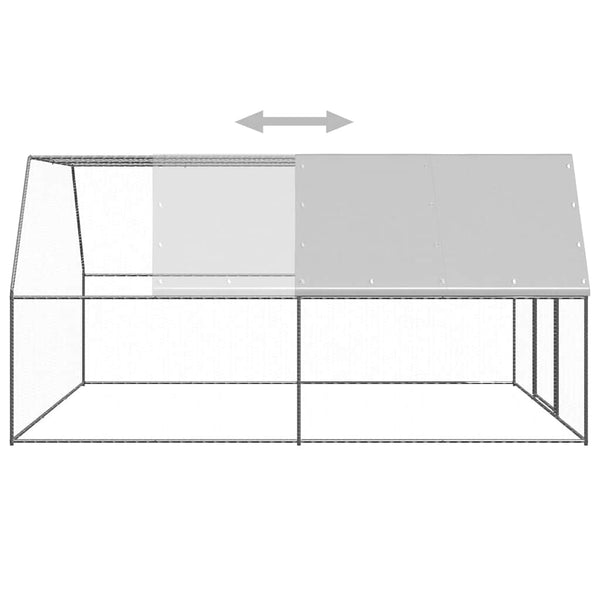 Verzinkter Hühnerkäfig 3x4x2 m