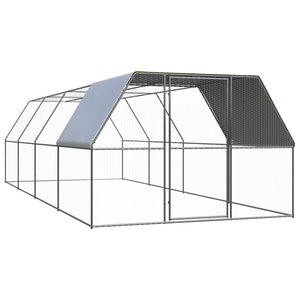 Verzinkter Hühnerkäfig 3x8x2 m