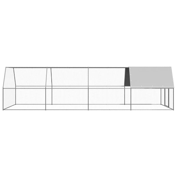 Verzinkter Hühnerkäfig 3x8x2 m