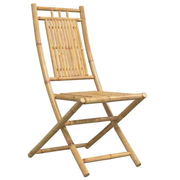 Klappbare Gartenstühle 6er Set Bambus