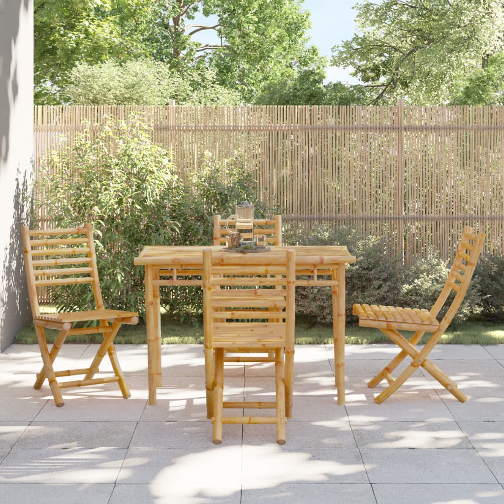 vidaXL Garden Chairs 4 pcs. Foldable 43x54x88 cm Bamboo