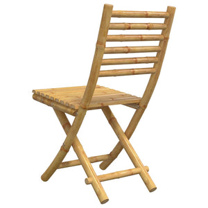 Klappbare Gartenstühle 6er Set Bambus