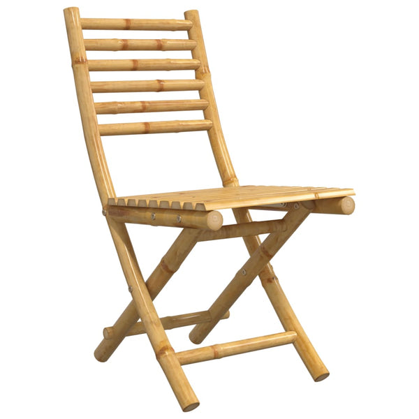 Bambus Gartenstühle, 8er Set, Klappbar