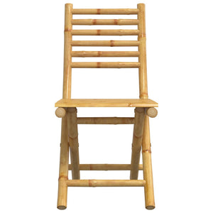 Bambus Gartenstühle, 8er Set, Klappbar