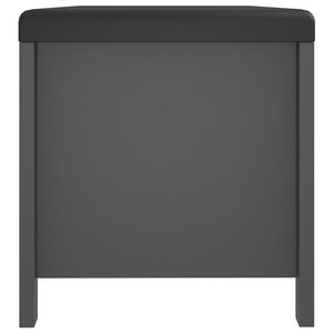 Graue Aufbewahrungsbox mit Kissen 105 cm