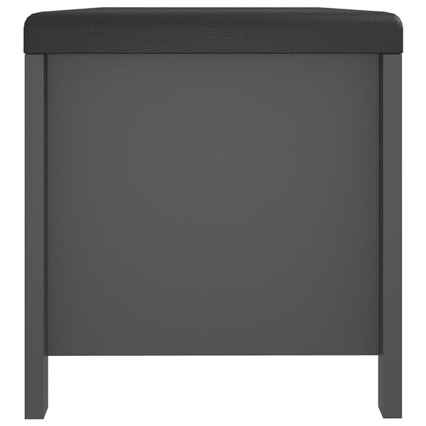 Graue Aufbewahrungsbox mit Kissen 105 cm