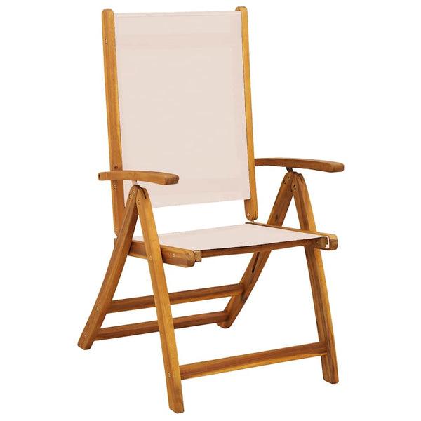 Klappbare Gartenstühle 8er Set Akazie/Textilene