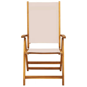 Klappbare Gartenstühle 8er Set Akazie/Textilene