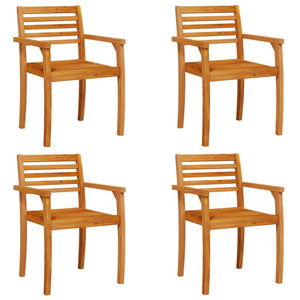 vidaXL Chaises de jardin 4 pcs 59x55x85 cm Bois d'acacia massif