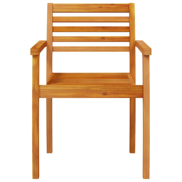 vidaXL Chaises de jardin 4 pcs 59x55x85 cm Bois d'acacia massif