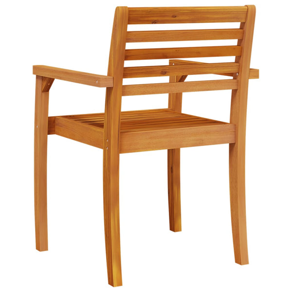 vidaXL Chaises de jardin 4 pcs 59x55x85 cm Bois d'acacia massif
