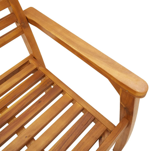 vidaXL Chaises de jardin 4 pcs 59x55x85 cm Bois d'acacia massif