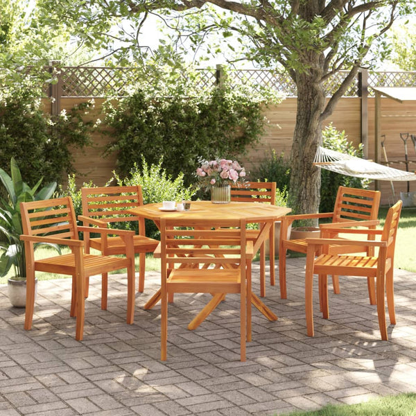 vidaXL Chaises de jardin 6 pcs 59x55x85 cm Bois d'acacia massif