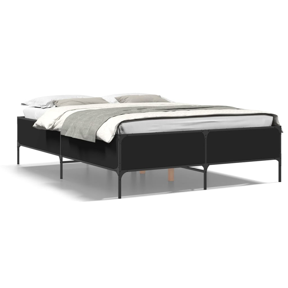 Bettgestell Schwarz 160x200 cm