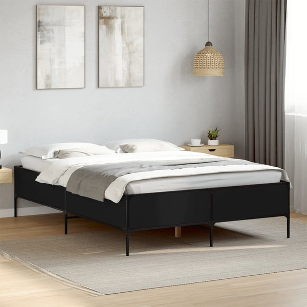 Bettgestell Schwarz 160x200 cm