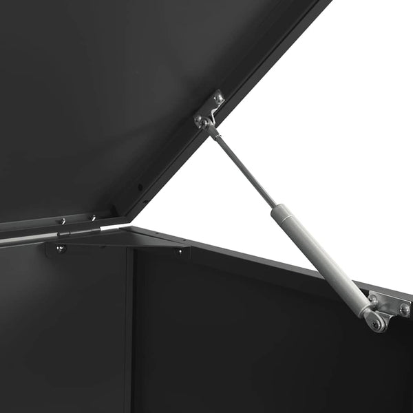 Mülltonnenbox für 6 Tonnen, Stahl Schwarz