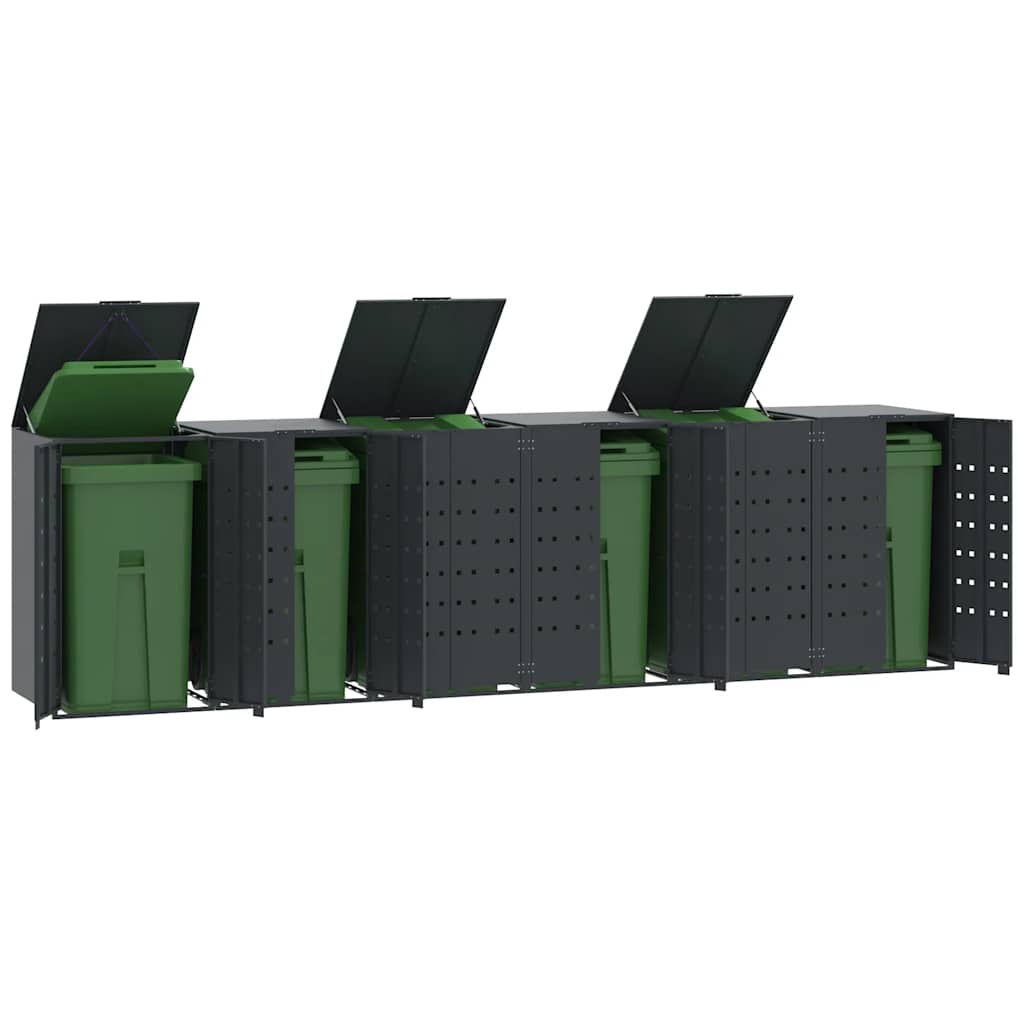 Mülltonnenbox für 6 Tonnen, Anthrazit