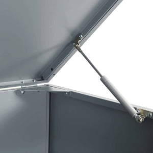Mülltonnenbox für 5 Tonnen Grau Stahl