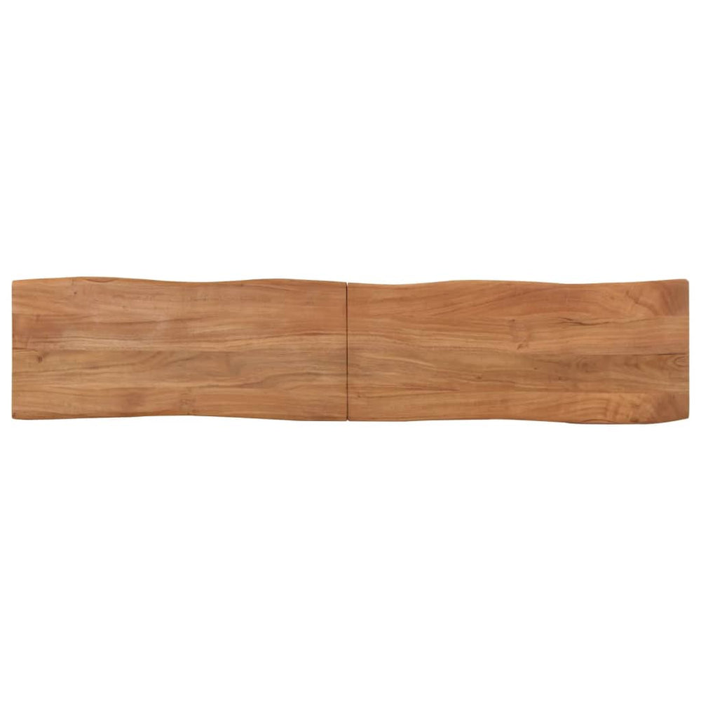 Akazie Massivholz Bank mit Stahlgestell, 160cm