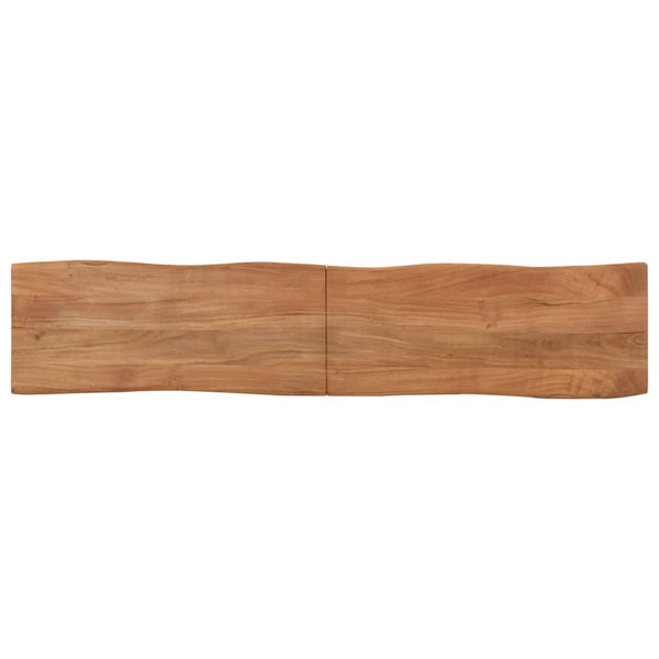 Akazie Massivholz Bank mit Stahlgestell, 160cm