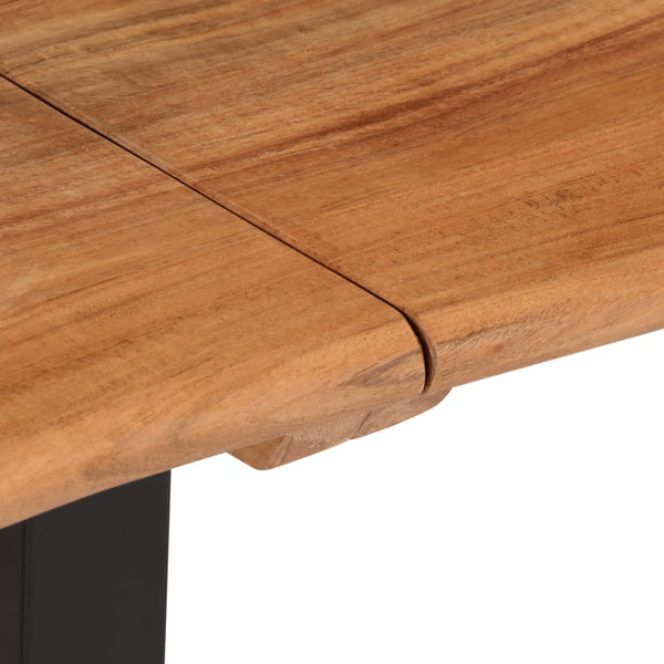 Akazie Massivholz Bank mit Stahlgestell, 160cm