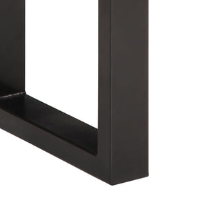 Akazie Massivholz Bank mit Stahlgestell, 160cm