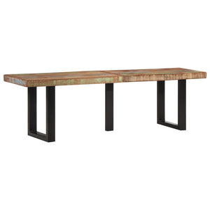 Bank 160 cm Altholz und Stahl