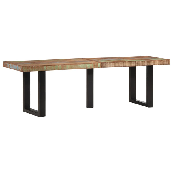 Bank 160 cm Altholz und Stahl