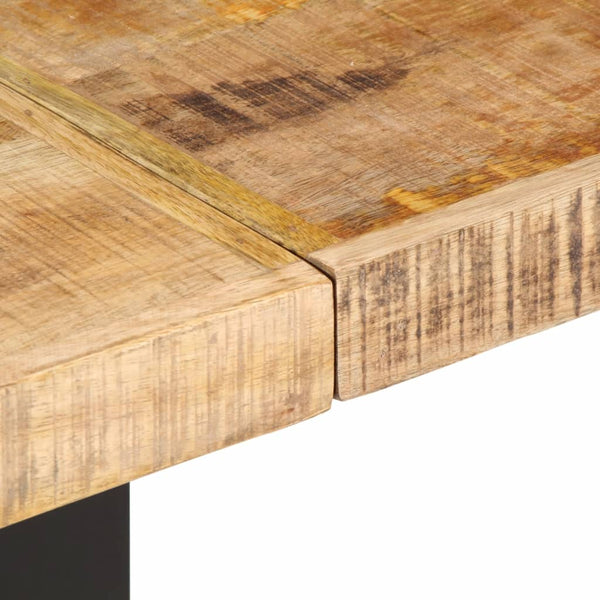Bank 160 cm aus Mangoholz und Stahl
