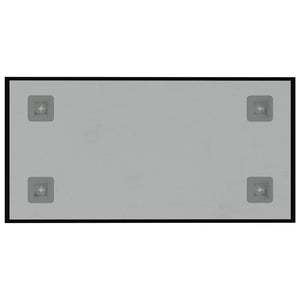 Magnettafel Schwarz 40x20 cm Hartglas