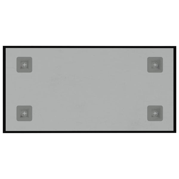 Magnettafel Schwarz 40x20 cm Hartglas