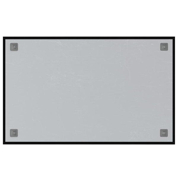 Magnettafel Schwarz 80x50 cm Hartglas