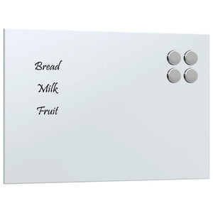 Magnettafel Weiß 30x20 cm Hartglas