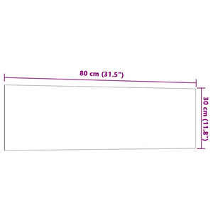 Magnettafel Weiß 80x30 cm Hartglas