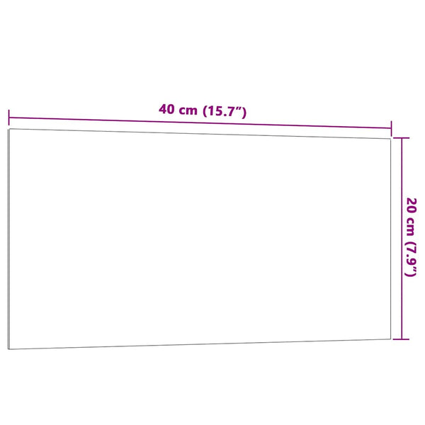 Magnettafel Wandmontage Weiß 40x20 cm