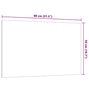 Magnettafel Weiß 80x50 cm Hartglas