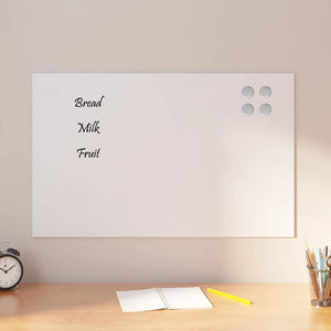 Magnettafel Weiß 80x50 cm Hartglas