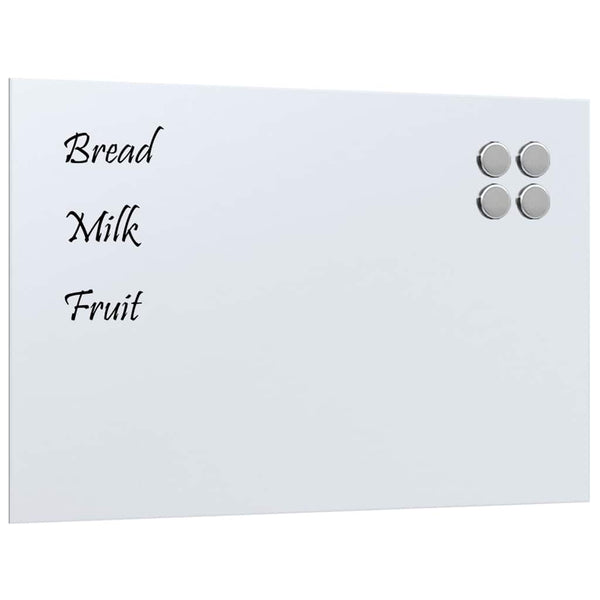 Magnettafel Weiß 60x40 cm Hartglas