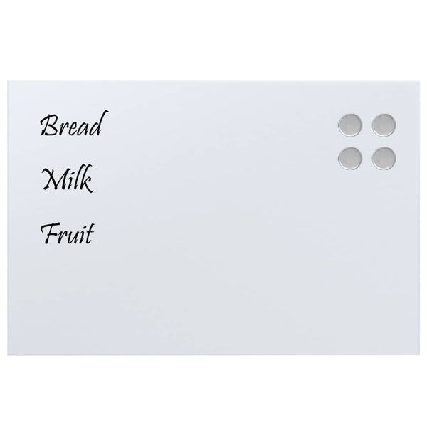 Magnettafel Weiß 60x40 cm Hartglas